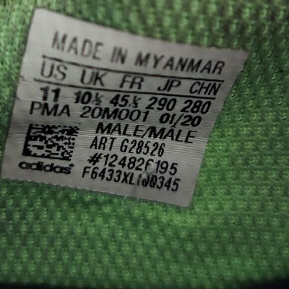Adidas Copa 20.4 G28526 Soccer Cleats Size 11 White/Green/Black - Picture 12 of 12